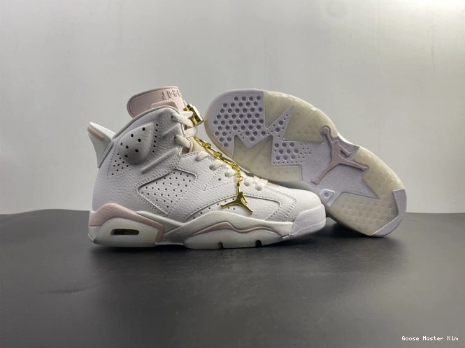 (W) Jordan Hoops Air Retro 6 DH9696-100 Gold 0815